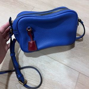 J. Crew’s blue crossbody bag